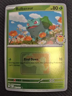 Pokemon TCG Bulbasaur 001/132 Pokemon Day 2026 Promo Near Mint Reverse Holo - Image 1