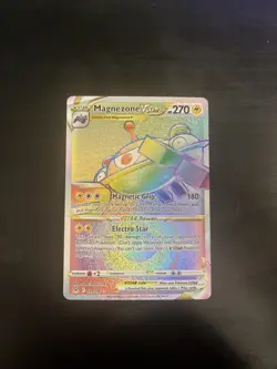 Magnezone VSTAR ⭐ 198/196 Holo Rare Rainbow Lost Origin 2022 Pokemon NM - Image 1