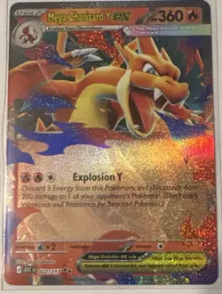Pokemon Mega Charizard Y ex 022/217 Double Rare Ascended Heroes Holo Near Mint - Image 1