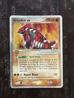 Pokemon Groudon ex Crystal Guardians Ultra Rare Holo 93/100 2006 100 HP - Image 1