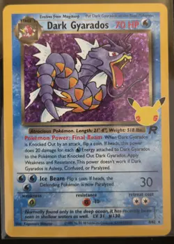 Pokemon TCG Dark Gyarados 8/82 Celebrations: Classic Collection NM - Image 1