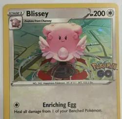 Blissey 52/78 Cosmos Holo Promo Pokemon GO Set Pokemon TCG NM 1113 #266 - Image 4