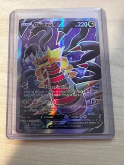 Giratina V (Full Art) 185/196 SWSH11: Lost Origin NM Pokemon - Image 2