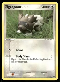 Pokemon Cards Zigzagoon 74/106 Emerald Common NM - Image 1