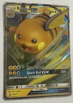 Raichu GX SM213 Sm Holo Pokemon TCG NM/M - Image 2