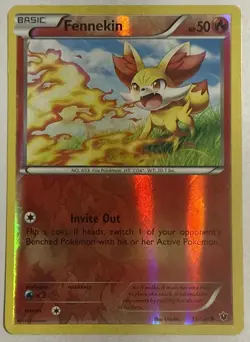 Pokemon TCG Card XY Fates Collide Fennekin Holo 11/124 Near Mint - Image 1