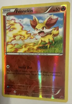 Pokemon TCG Card XY Fates Collide Fennekin Holo 11/124 Near Mint - Image 3