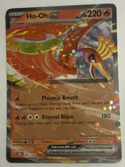 Pokemon Ho-oh ex 007/034 Trading Card Game Classic Holo TCG Card Fresh Pulled - Image 3