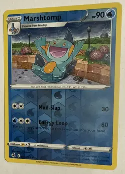 Marshtomp 063/264 Reverse Holo Pokemon TCG Fusion Strike Card Near Mint/Mint - Image 3