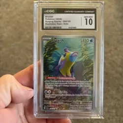Pokemon TCG 2024 Bruxish Illustration Rare 200/191 Surging Spark Gem Mint 10 CGC - Image 1
