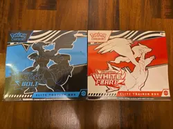 Pokemon TCG Black Bolt & White Flare Elite Trainer Box ETB Set Of 2 NEW SEALED - Image 1