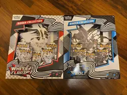 Pokemon Black Bolt & White Flare Binder Collection Lot Of 2 Bundle Sealed! NEW! - Image 1
