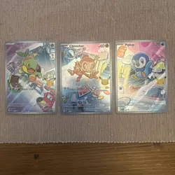 Pokemon TCG First Partner Illustration Collection Series 1 Gen 4 Sinnoh Starters - Image 1