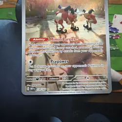 Mr. Mime 179/165 Pokemon TCG SV: Scarlet & Violet 151 Illustration Rare NM - Image 3