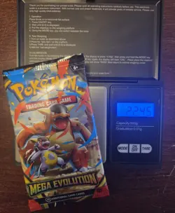 Pokemon Extremely Heavy (22.45gs!) Mega Evolution Base Booster Pack Factory... - Image 1