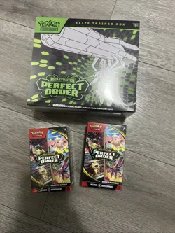 Pokemon Perfect Order Lot - ETB + 2x Booster Bundles - Sealed- In hand - Image 1