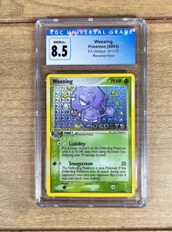 Pokemon TCG 2005 EX Deoxys Weezing- 51/107 Reverse Holo Grade 8.5 - Image 1
