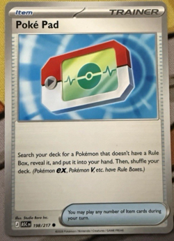 Poke Pad 198/217 Common Pokemon Ascended Heroes TCG Trainer - Image 1