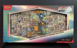 Pokemon TCG SV Prismatic Evolutions Lucario EX & Tyranitar EX Premium Collection - Image 1