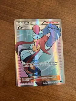 Pokemon TCG Skyla Breakpoint Trainer Full Art Ultra Rare Holo 122/122 LP - Image 1