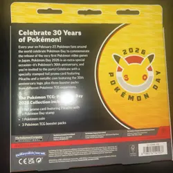 Pokemon Day 2026 Collection 30th Anniversary Special Pikachu Promo SEALED - Image 3