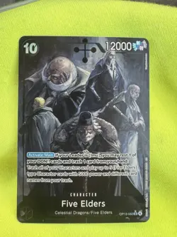 Five Elders Alt Art OP13-082 SR One Piece TCG Carrying On His Will NM - Image 1