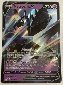 Pokemon TCG Necrozma V 063/163 Swsh05: Battle Styles Holo Near Mint - Image 1