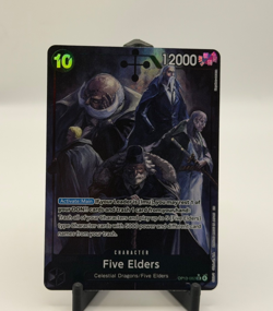 Five Elders SR Alt Art OP13-082 One Piece Carrying On His Will ENG MINT Full Art - Image 1
