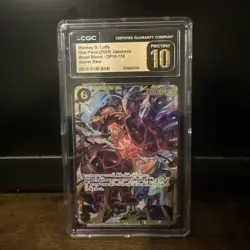 OP10-118 Monkey.D.Luffy SEC Alt Art One Piece TCG English Card MINTY - Image 1