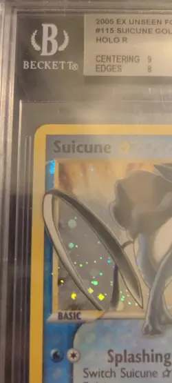 Ex Unseens Forces Suicuine Gold Star Holo Pokemon Card BGS 8.5 - Image 2
