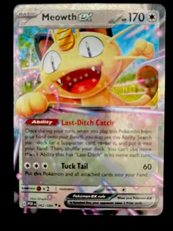 Pokemon Meowth EX Full Art Holo Rare Card XY 062/088 170 HP Cat - Image 1