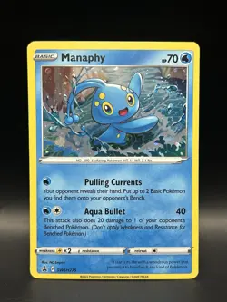 Manaphy SWSH275 - Pokemon Sword & Shield Black Star Promo Card - LP - Image 1