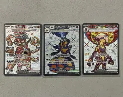 Pokemon Full Art Foil Hoopa Toxtricity Vespiquen Lot of 3 Cards - Image 1