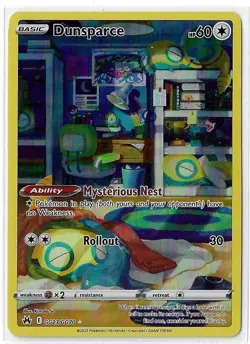 Dunsparce - GG23/GG70 - Pokemon Crown Zenith Galarian Gallery Holo Card NM - Image 1