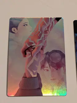 McDonald’s K-Pop Demon Hunters Rumi & Jinu Foil Refractor w/ Derpy Code Card - Image 2