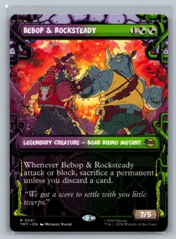 Bebop & Rocksteady (Showcase) Teenage Mutant Ninja Turtles #241 Magic MTG - Image 1