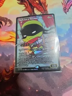 Teenage Mutant Ninja Turtles Dark Leo & Shredder showcase Foil MTG TMT mythic - Image 1