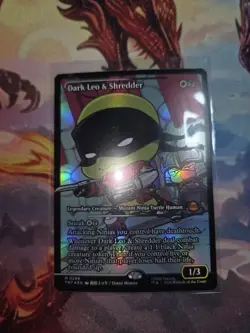 Teenage Mutant Ninja Turtles Dark Leo & Shredder showcase Foil MTG TMT mythic - Image 2