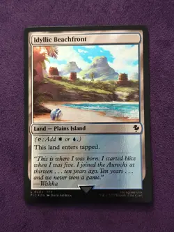 1x Idyllic Beachfront, Surge Foil, Final Fantasy, Magic MTG NM - Image 1