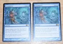 MTG 2X Rare Blue Sorcery TRAUMATIZE Magic The Gathering (1) - Image 1