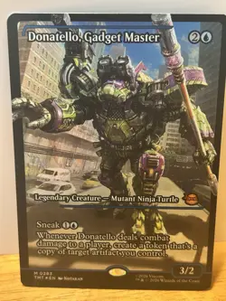 Donatello, Gadget Master (Showcase Foil) - TMT Mythic MTG 0283 - Image 1