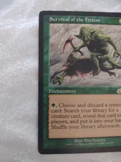 Survival of the Fittest Magic the Gathering Exodus MtG Green Enchantment - Image 2