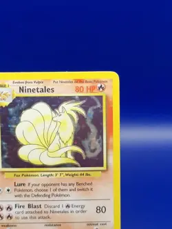Ninetales 12/102 Base Set Holo Rare Pokemon Card Nintendo TCG WOTC LP - Image 5