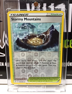 Stormy Mountains Reverse Holo - 161/203 - Evolving Skies Pokemon 2021 NM - Image 1