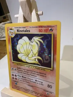 Pokemon TCG Ninetales Holo Rare Card Base Set 12/102 NM/LP - Image 2
