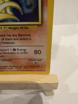 Pokemon TCG Ninetales Holo Rare Card Base Set 12/102 NM/LP - Image 5