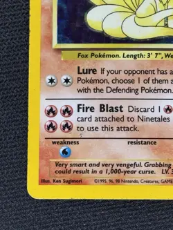 Pokemon TCG Ninetales Holo Rare Card Base Set 12/102 - Image 5