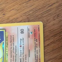Pokemon TCG Ninetales Base Set 12/102 Holo Unlimited Holo Rare - Image 2