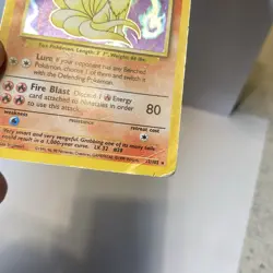 Pokemon TCG Ninetales Base Set 12/102 Holo Unlimited Holo Rare DMG - Image 3