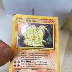 Pokemon TCG Ninetales Base Set 12/102 Holo Unlimited Holo Rare DMG - Image 5